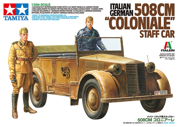 Німецький штабний автомобіль 1/35 508 CM Coloniale Tamiya 37014 , збірна модель автомобіль Фіат Тамія TAM37014 фото