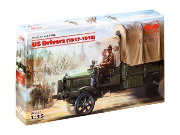 Сборная модель ICM 1/35 Водители США 1917-1918 2 Фигуры 35706 ICM35706 фото