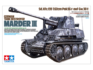 Немецкий истребитель танков 1/35 Marder III Sd.Kfz.139 7.62cm Pak36(r) auf Gw.38(t) Tamiya 35248 TAM35248 фото