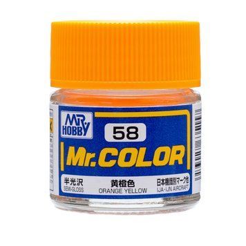 Акрилова фарба Mr.Color Оранжево-жовтий (Orange Yellow) Mr.Hobby C058 C058 фото