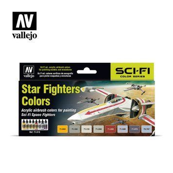 Набор акриловых красок для аэрографа Model Air Цвета Звездных истребителей (Star Fighters Colors) VAL 71612 VAL 71612 фото