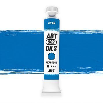 Олійна фарба Блакитний (Cyan) AK-Interactive AKABT540 AKABT540 фото