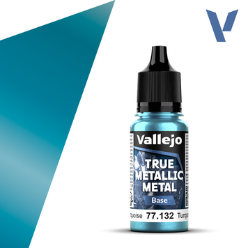 Акриловая краска Гидра-бирюзовый Базовый (Hydra Turquoise Base) Vallejo True Metallic Metal VAL 77132 VAL 77132 фото