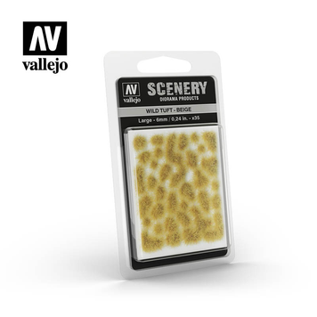 Матеріал для деталювання Дика бежева трава 6 мм (Wild Tuft Beige) Vallejo VAL SC420 VAL SC420 фото