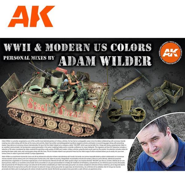 Набір акрилових фарб WWII & Modern US Colors - Signature Set By Adam Wilder AK-Interactive AK11763 AK11763 фото