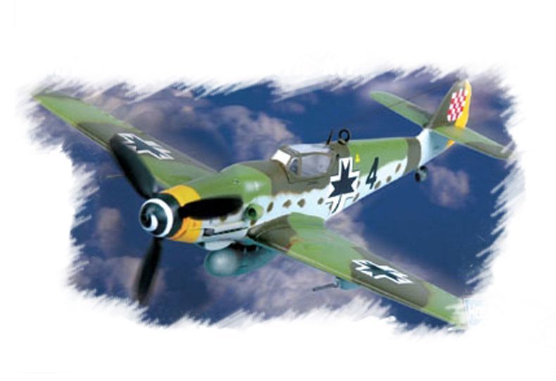 Збірна модель 1/72 німецький винищувач Bf 109 G-10 HobbyBoss HB80227 HB80227 фото