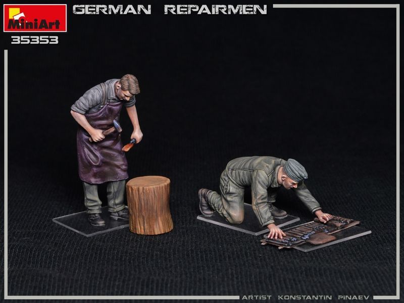 Немецкие ремонтники 1/35 MiniArt 35353 , сборная модель техники Миниарт MA35353 фото