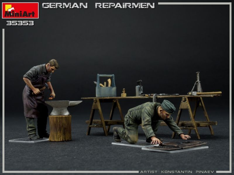 Немецкие ремонтники 1/35 MiniArt 35353 , сборная модель техники Миниарт MA35353 фото