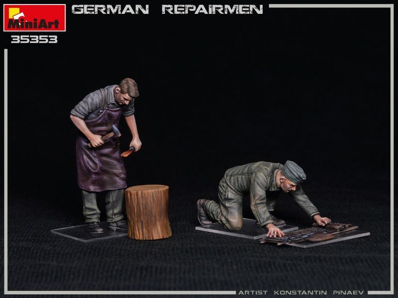 Немецкие ремонтники 1/35 MiniArt 35353 , сборная модель техники Миниарт MA35353 фото