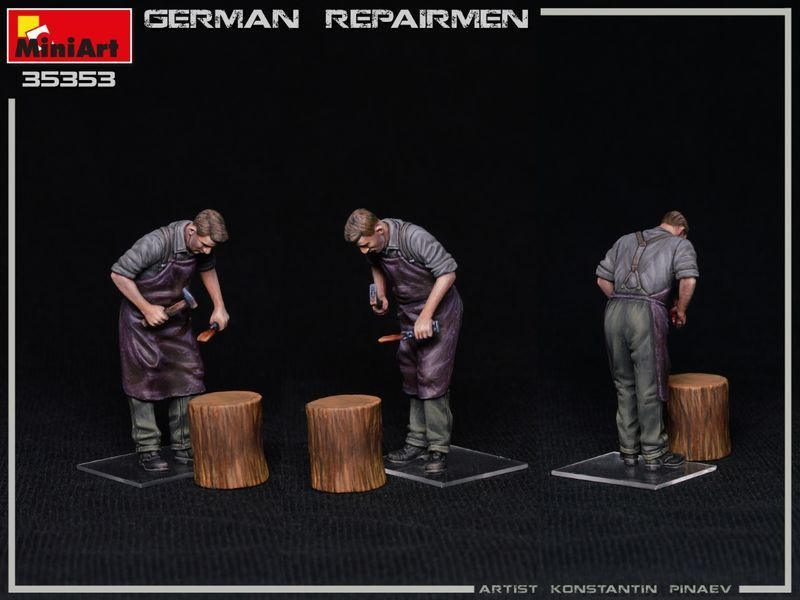 Немецкие ремонтники 1/35 MiniArt 35353 , сборная модель техники Миниарт MA35353 фото
