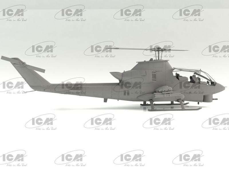 Сборная модель ICM 1/35 AH-1G Cobra позднего производства, ударный вертолет США 53031 ICM53031 фото