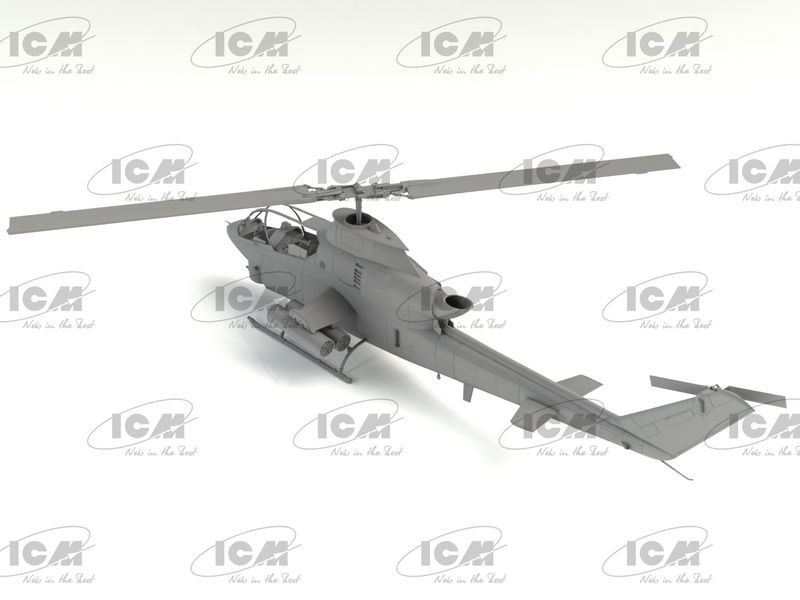 Збірна модель ICM 1/35 AH-1G Cobra (пізнього виробництва), ударний гелікоптер США (53031) ICM53031 фото