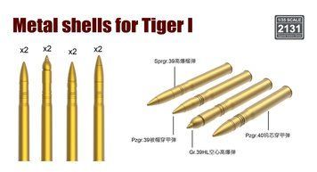 Немецкие танковые снаряды 1/35 88 мм для танков Tiger I Rye Field Model 2131 , набор деталировки Тигр РФМ RM-2131 фото