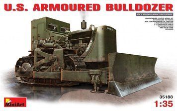 Американский бронированный бульдозер 1/35 Caterpillar D7 MiniArt 35188 , сборная модель Миниарт MA35188 фото