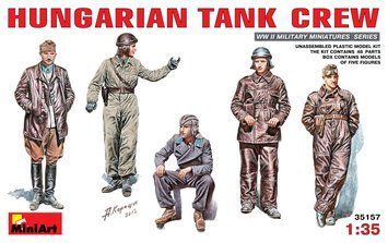 Венгерский танковый экипаж 1/35 (Hungarian Tank Crew) MiniArt 35157 , сборная модель танкистов Миниарт MA35157 фото