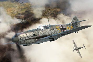 Німецький винищувач 1/48 Messerschmitt Bf109E-3 HobbyBoss 81791 , збірна модель Мессершмітт Хобібос HB81791 фото