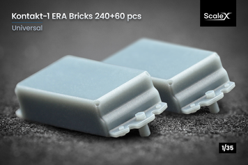 Советская динамическая защита 1/35 Контакт-1 (ERA) 240 + 60 Scale X A-35002 , набор деталировки ЭРА Скейл Х A-35002 фото