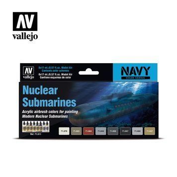 Набор акриловых красок для аэрографа Model Air Атомные подводные лодки (Nuclear Submarines) VAL 71611 VAL 71611 фото