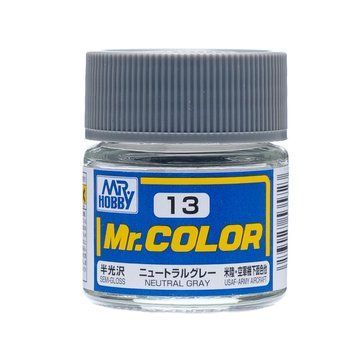 Акрилова фарба Mr.Color Нейтральний сірий (Neutral Gray) Mr.Hobby C013 C013 фото