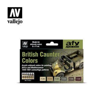 Набор акриловых красок для аэрографа Model Air Британские Кавалерийские Цвета (British Caunter Colors) 6 шт VAL 71211 VAL 71211 фото