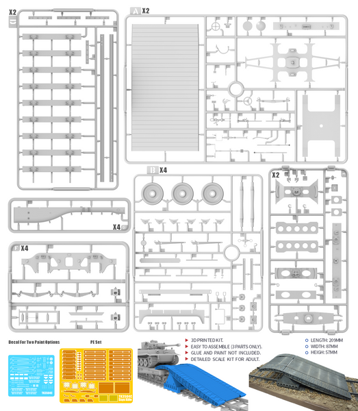 Німецька платформа 1/35 48T Type SSkra K&ouml;ln & Loading Ramp T-Model TB003 , збірна модель платформа ССкра TML-TB003 фото