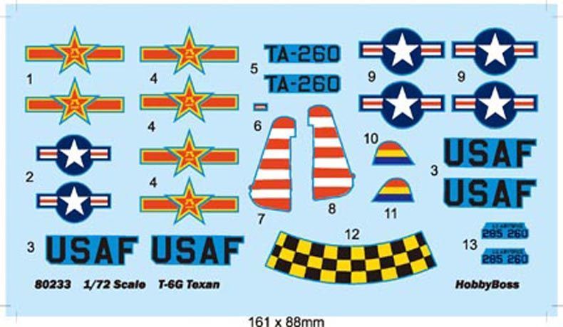 Збірна модель 1/72 американський легкий навчальний літак T-6G "Texan" (USA) HobbyBoss HB80233 HB80233 фото