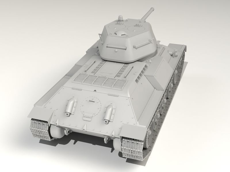 Сборная модель ICM 1/35 Pz.Kpfw. T-34-747r, Немецкий средний танк 2СВ 35370 ICM35370 фото