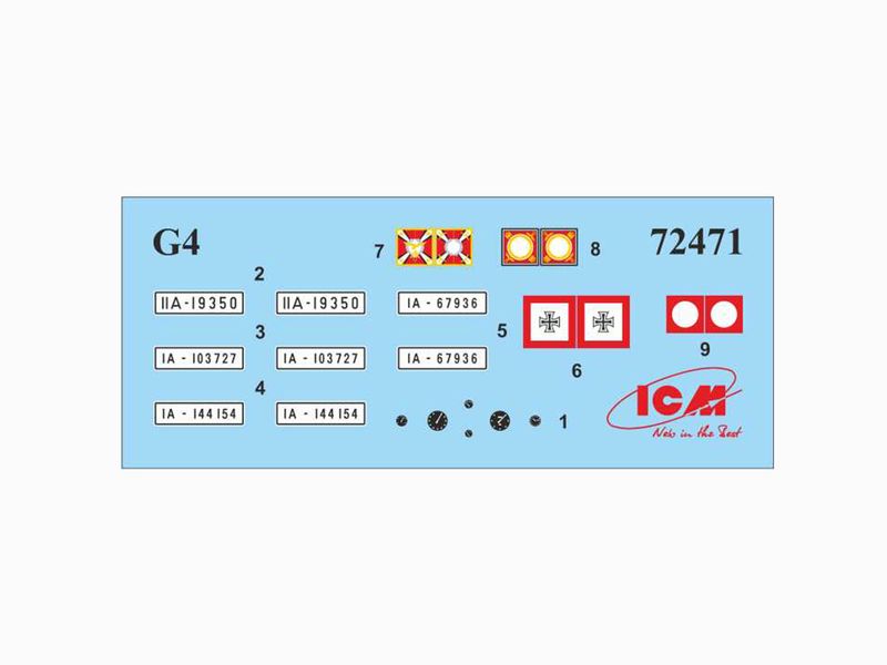 Сборная модель ICM 1/72 G4 производства 1935 г., немецкий штабной автомобиль 2 Мировой войны, сборка без клея 72471 ICM72471 фото
