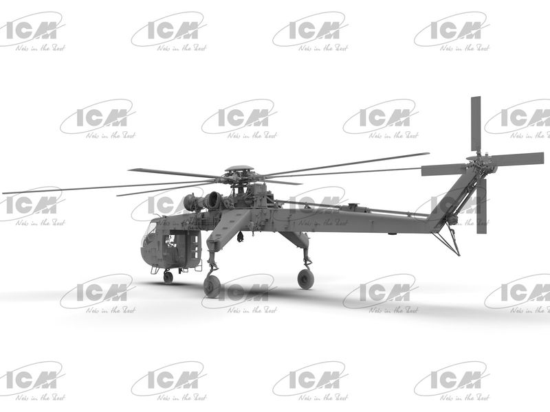 Сборная модель ICM 1/35 Sikorsky CH-54A Tarhe, Тяжелый вертолет США 53054 ICM53054 фото