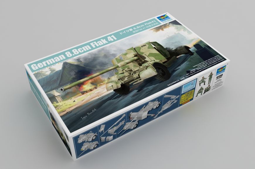 Немецкая зенитная пушка 1/35 8,8 cm Flak 41 Trumpeter 02358 , сборная модель пушка Флак Трумпетер TR02358 фото