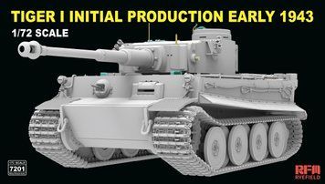 Немецкий тяжелый танк 1/72 Tiger I Initial 1943 Rye Field Model 7201 , сборная модель танк Тигр РФМ RM-7201 фото