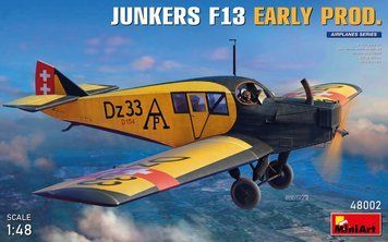 Немецкий моноплан 1/48 Junkers F13 ранний (Early Prod) MiniArt 48002 , сборная модель самолёта Миниарт MA48002 фото