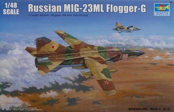 Советский истребитель 1/48 МиГ-23МЛ Trumpeter 02855 , сборная модель истребитель Микоян Трумпетер TR02855 фото
