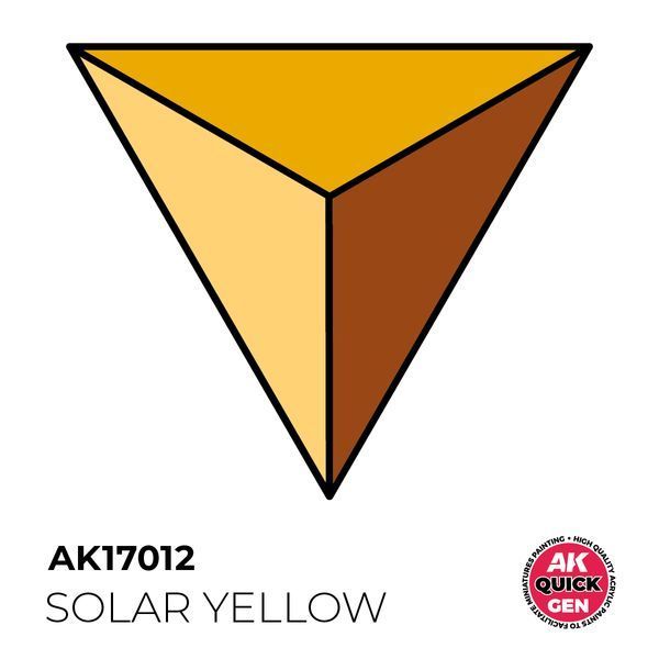Акрилова фарба SOLAR YELLOW / Сонячно-жовтий QUICK GEN COLOR AK-interactive AK 17012 AK17012 фото