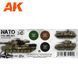 Набір акрилових фарб Кольори НАТО 3G (NATO Colors 3G) 3 шт AK-Interactive AK11658 AK11658 фото 2