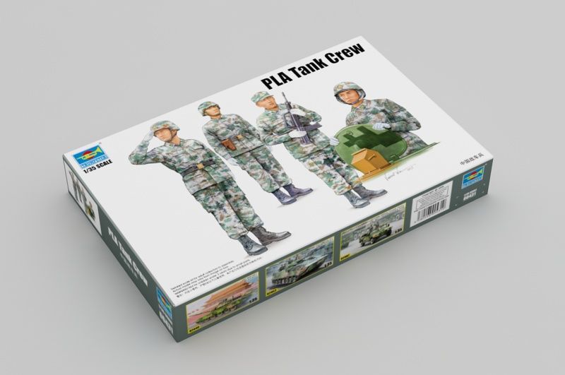 Китайский танковый экипаж 1/35 PLA Tank Crew Trumpeter 00431 , сборная модель танкисты Трумпетер TR00431 фото