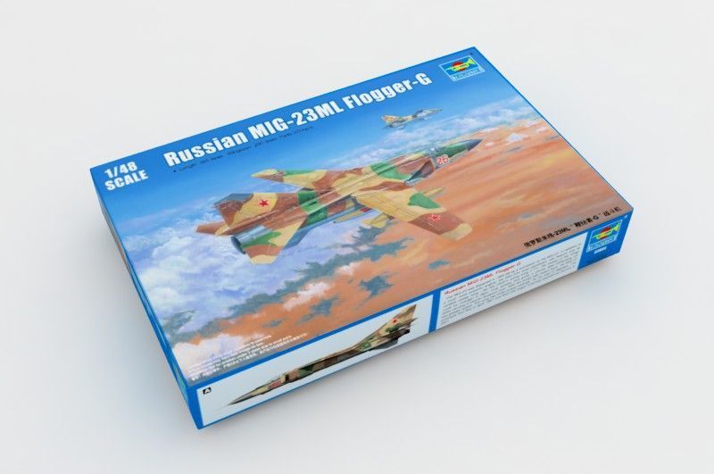 Радянський винищувач 1/48 МіГ-23МЛ Trumpeter 02855 , збірна модель винищувач Мікоян Трумпетер TR02855 фото