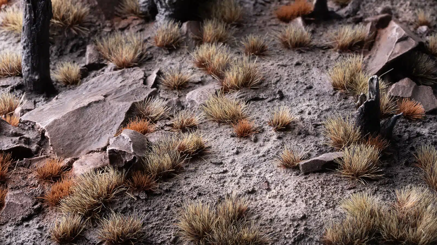 Пучки травы - Обгоревшие (мелкие) 6 мм GamersGrass Grass Tufts Burned Tufts Small GG6-BURs GG6-BURs фото