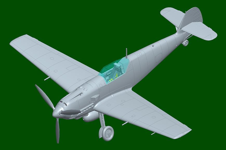 Немецкий истребитель 1/48 Messerschmitt Bf109E-4 HobbyBoss 81792 , сборная модель Мессершмитт Хобибос HB81792 фото