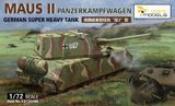 Немецкий сверхтяжёлый танк 1/72 Маус II (Pz Kpfw Maus II) Vespid VS720006, сборная модель танка VS720006 фото