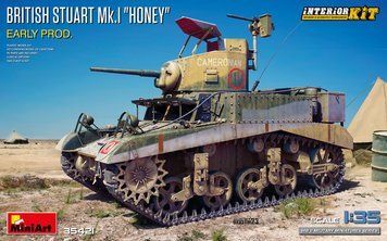 Британський легкий танк 1/35 М3 Стюарт (British Stuart Mk.I Honey Early Prod) MiniArt 35421 , танк Миниарт MA35421 фото