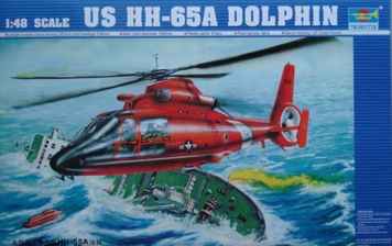 Американский поисково-спасательный вертолёт 1/48 HH-65A Dolphin Trumpeter 02801 , сборная модель вертолет TR02801 фото