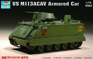 Американський бронетранспортер 1/72 M113 ACAV Trumpeter 07237 , збірна модель бтр Трумпетер TR07237 фото