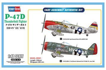 Американський винищувач 1/48 Republic P-47D Thunderbolt HobbyBoss 85804 , збірна модель Тандерболт Хобібос HB85804 фото