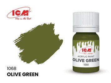 Акрилова фарба Оливковий зелений (Olive Green) ICM ICM1068 ICM1068 фото