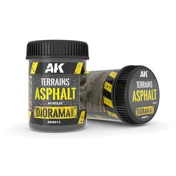 Текстура Diorama Series Асфальт - Імітація покриття (Terrains Asphalt) 250 мл AK-Interactive AK8013 AK8013 фото