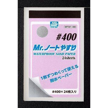 Водостійкий наждачний папір Mr. Waterproof Sand Paper #400 Mr.Hobby MT501 MT501 фото