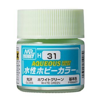 Акрилова фарба Aqueous Hobby Colors Світло-зелений (White Green) Mr.Hobby H031 H031 фото