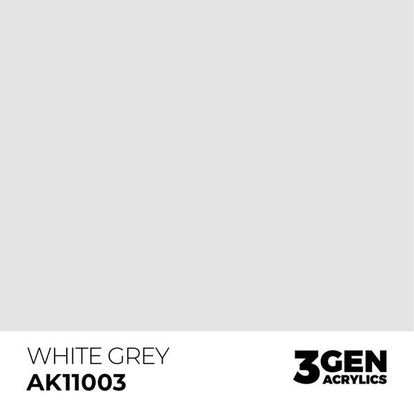 Акрилова фарба Біло-сірий (White Grey) AK-interactive AK11003 AK11003 фото