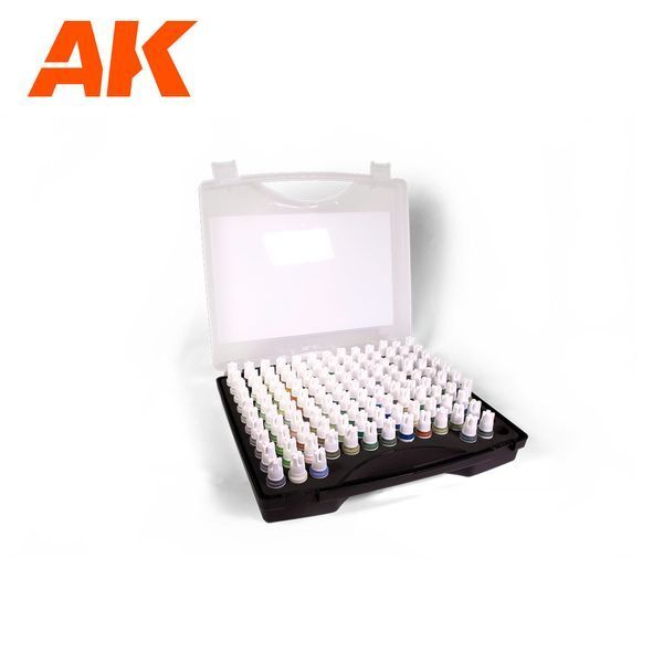 Пластиковий кейс 3G 120 кольорів для AFV (3G Plastic Briefcase Afv) AK-Interactive AK11705 AK11705 фото